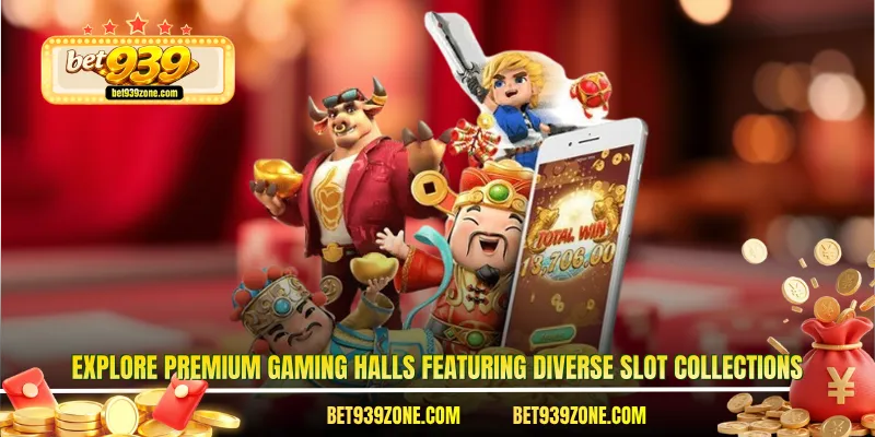 Explore premium gaming halls featuring diverse slot collections