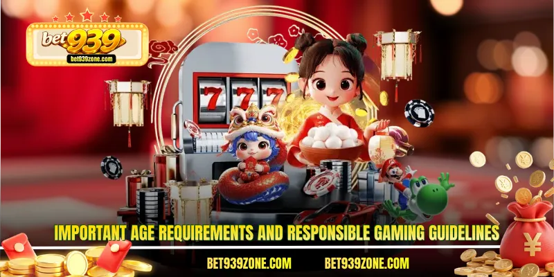 Important age requirements and responsible gaming guidelines
