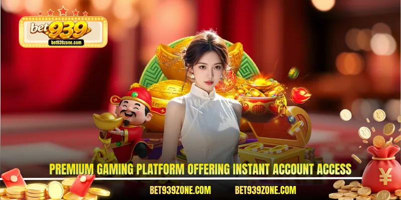 Premium gaming platform offering instant account access